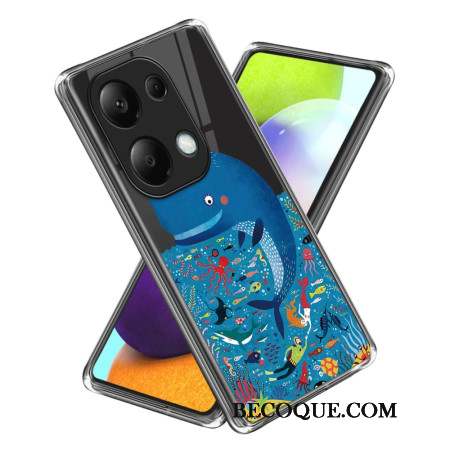 Coque Xiaomi Redmi Note 13 Pro 4G / Poco M6 Pro 4G Motif Baleine