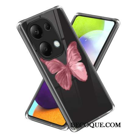 Coque Xiaomi Redmi Note 13 Pro 4G / Poco M6 Pro 4G Papillon Rose