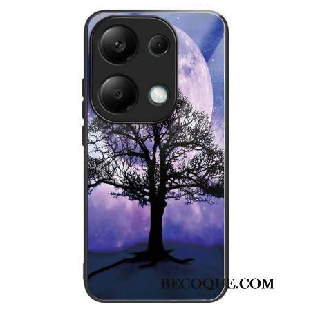 Coque Xiaomi Redmi Note 13 Pro 4G / Poco M6 Pro 4G Verre Trempé Arbre et Lune