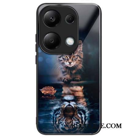 Coque Xiaomi Redmi Note 13 Pro 4G / Poco M6 Pro 4G Verre Trempé Chat et Tigre