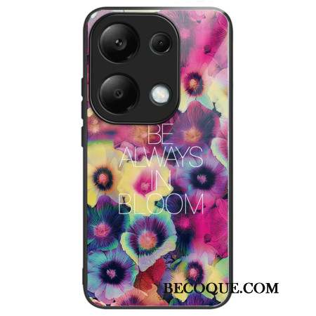 Coque Xiaomi Redmi Note 13 Pro 4G / Poco M6 Pro 4G Verre Trempé Fleurs Colorées