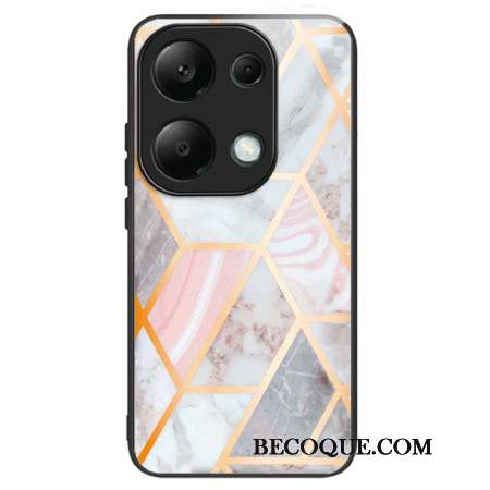 Coque Xiaomi Redmi Note 13 Pro 4G / Poco M6 Pro 4G Verre Trempé Marbre Rose