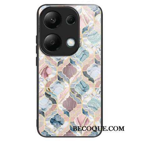 Coque Xiaomi Redmi Note 13 Pro 4G / Poco M6 Pro 4G Verre Trempé Tuiles Marbrées