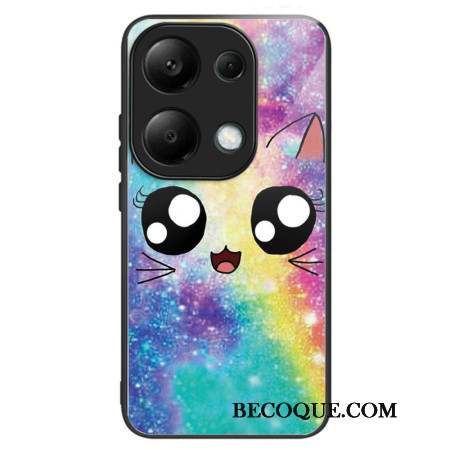 Coque Xiaomi Redmi Note 13 Pro 4G / Poco M6 Pro 4G Verre TrempéChat Arc-en Ciel