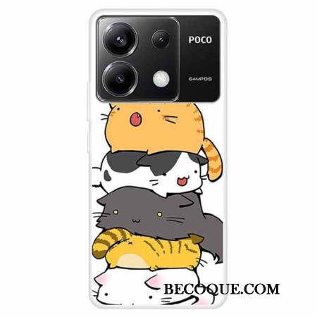 Coque Xiaomi Redmi Note 13 Pro 5G / Poco X6 5G Chats Empilés