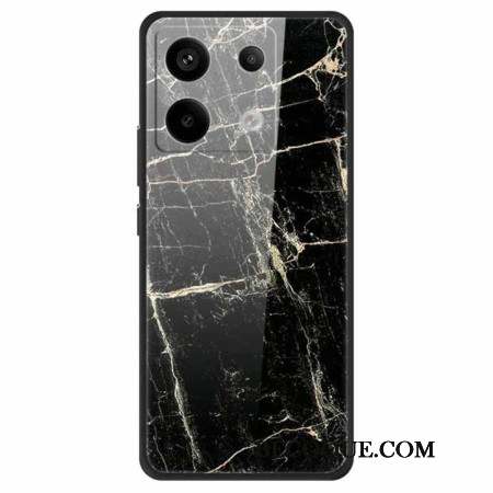 Coque Xiaomi Redmi Note 13 Pro 5G / Poco X6 5G Verre Trempé Grain Noir Platine