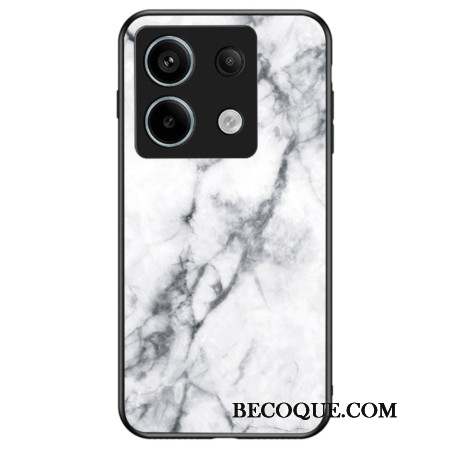 Coque Xiaomi Redmi Note 13 Pro 5G / Poco X6 5G Verre Trempé Motif Marbre Blanc