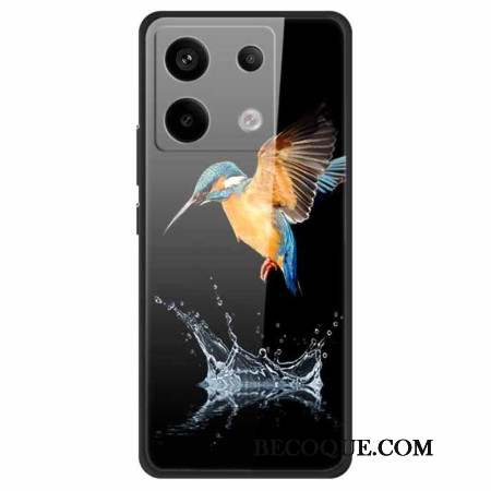 Coque Xiaomi Redmi Note 13 Pro 5G / Poco X6 5G Verre Trempé Oiseau Couronné