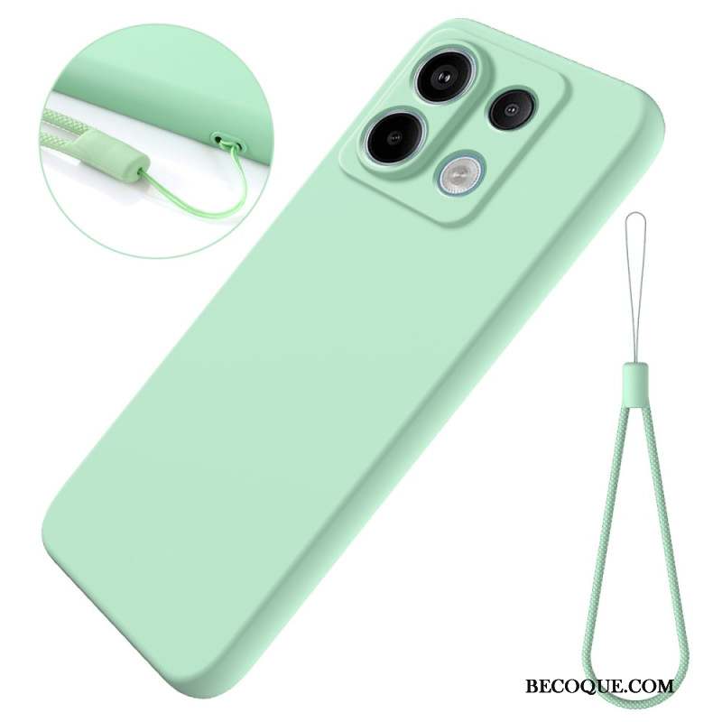 Coque Xiaomi Redmi Note 13 Pro 5G / Poco X6 5G en Silicone Liquide à Lanière