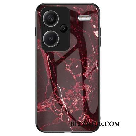 Coque Xiaomi Redmi Note 13 Pro Plus 5G Verre Trempé Marbre Rouge