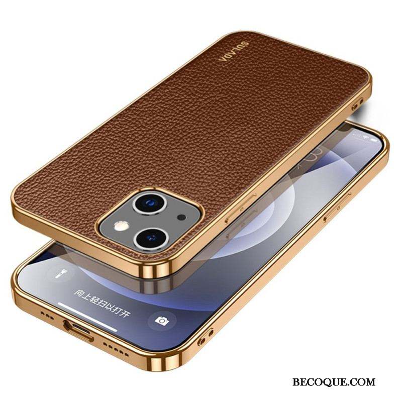 Coque iPhone 14 Style Cuir SULADA