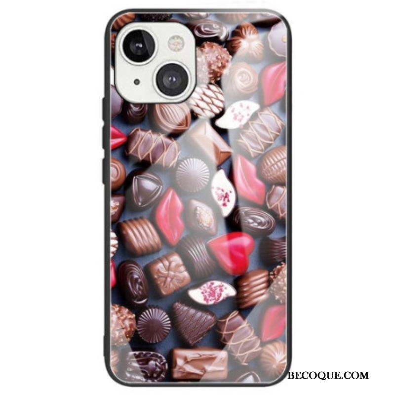 Coque iPhone 14 Verre Trempé Chocolats