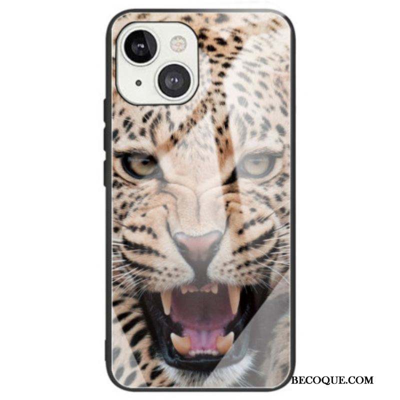 Coque iPhone 14 Verre Trempé Léopard