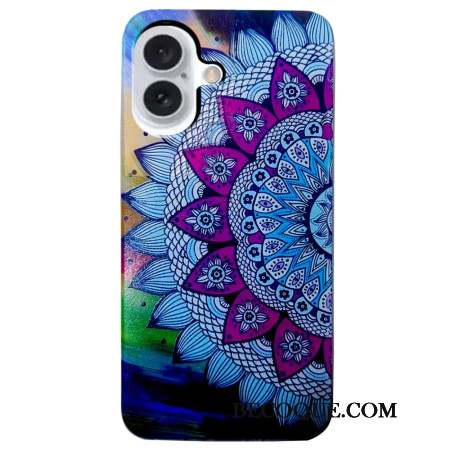 Coque iPhone 16 Fleur de Mandala