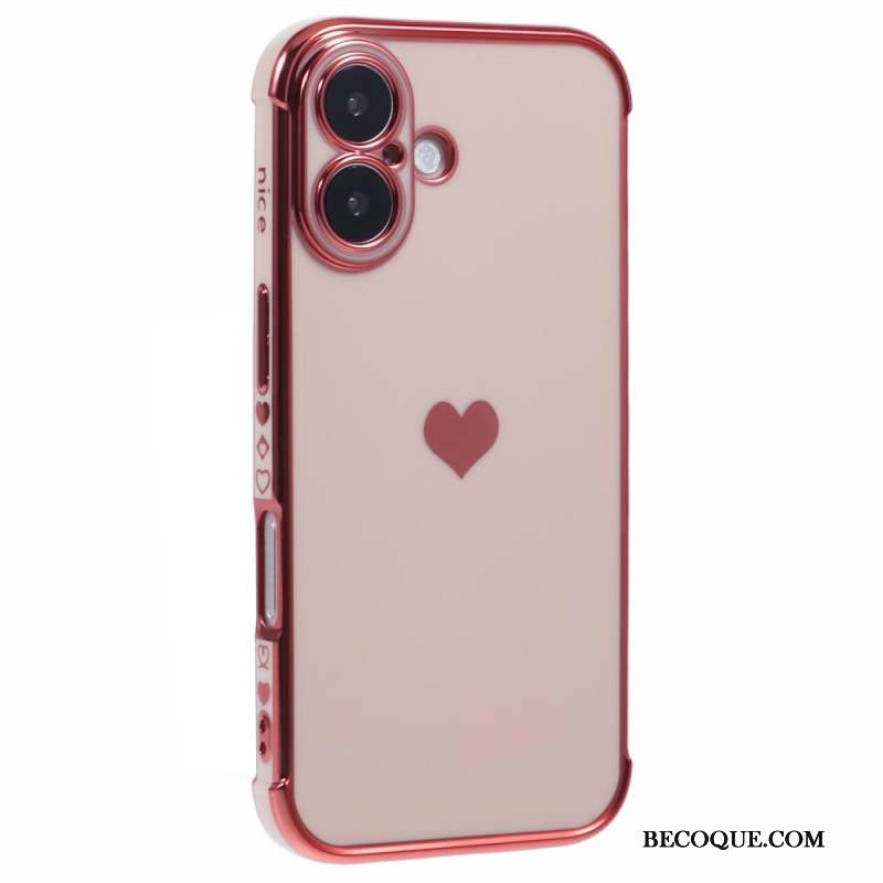 Coque iPhone 16 Motif Coeur