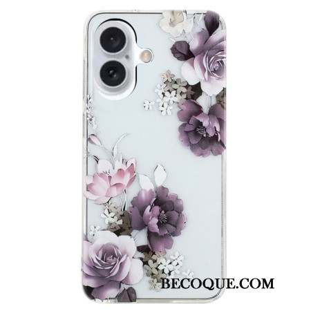 Coque iPhone 16 Pivoines