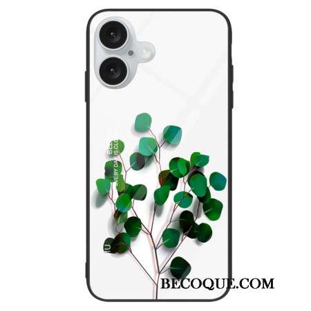 Coque iPhone 16 Plus Feuilles Vertes