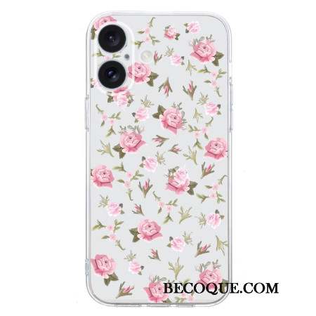 Coque iPhone 16 Plus Petites Fleurs Roses