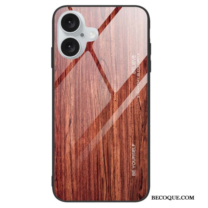 Coque iPhone 16 Plus Vere Trempé Bois