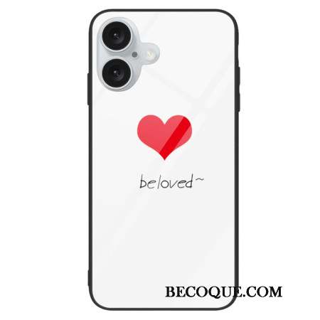 Coque iPhone 16 Plus Verre Trempé Beloved