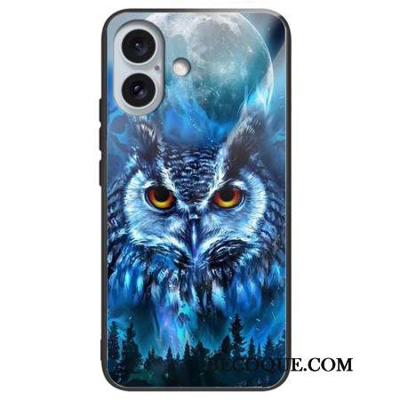 Coque iPhone 16 Plus Verre Trempé Chouette des Forêts