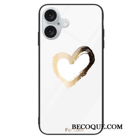 Coque iPhone 16 Plus Verre Trempé For Love