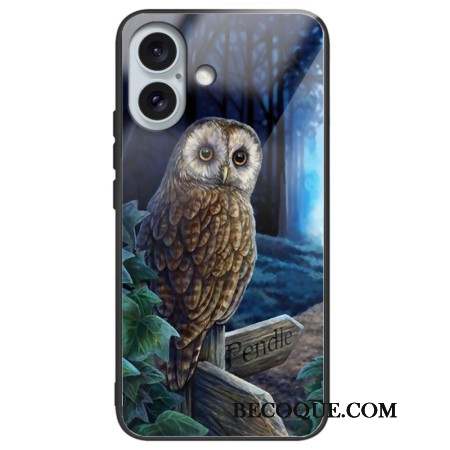 Coque iPhone 16 Plus Verre Trempé Hibou