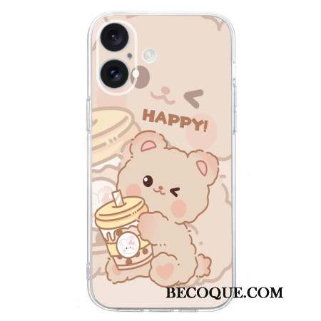 Coque iPhone 16 PlusHappy Bear