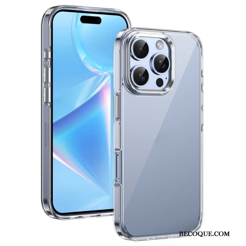 Coque iPhone 16 Pro Cadre Objectif Effet Métal