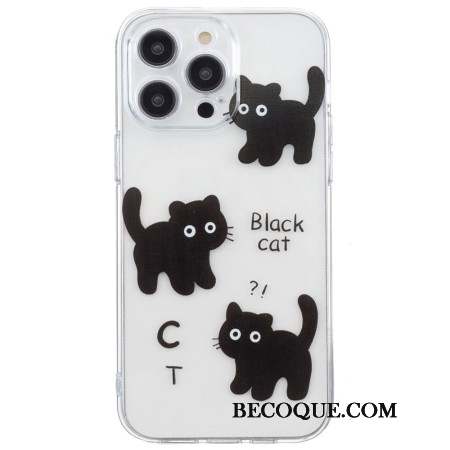 Coque iPhone 16 Pro Max Chats Noirs