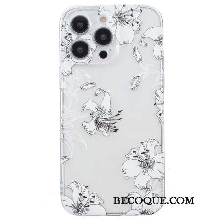 Coque iPhone 16 Pro Max Fleurs Blanches