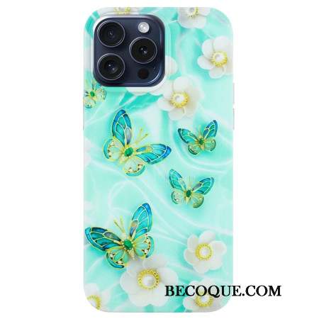 Coque iPhone 16 Pro Max Papillons Verts