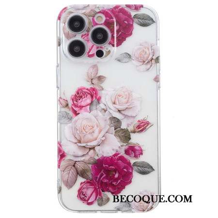 Coque iPhone 16 Pro Max Pivoines Colorées