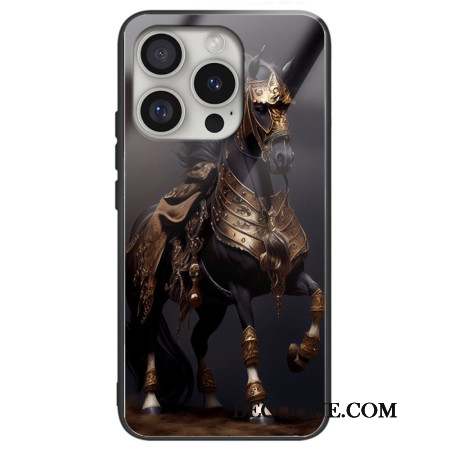 Coque iPhone 16 Pro Max Verre Trempé Cheval Masqué