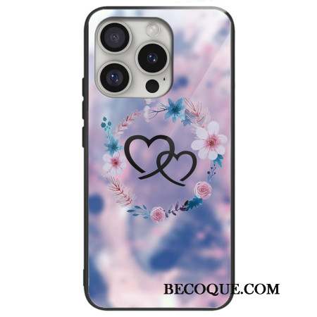 Coque iPhone 16 Pro Max Verre Trempé Cœur à Cœur