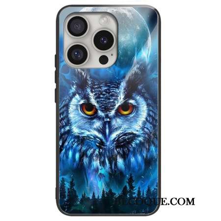 Coque iPhone 16 Pro Max Verre Trempé Hibou Forestier