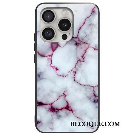 Coque iPhone 16 Pro Max Verre Trempé Marbre Violet