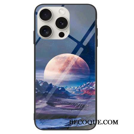 Coque iPhone 16 Pro Max Verre Trempé Planète Blanche