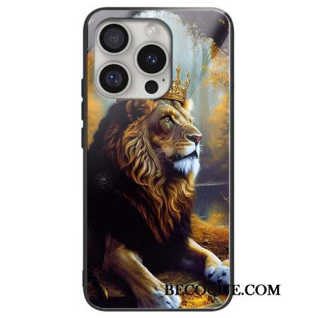 Coque iPhone 16 Pro Max Verre Trempé Roi Lion