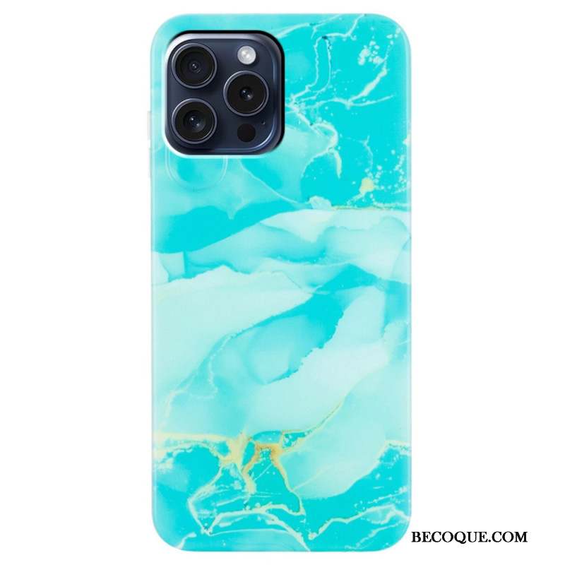 Coque iPhone 16 Pro Motif Marbré