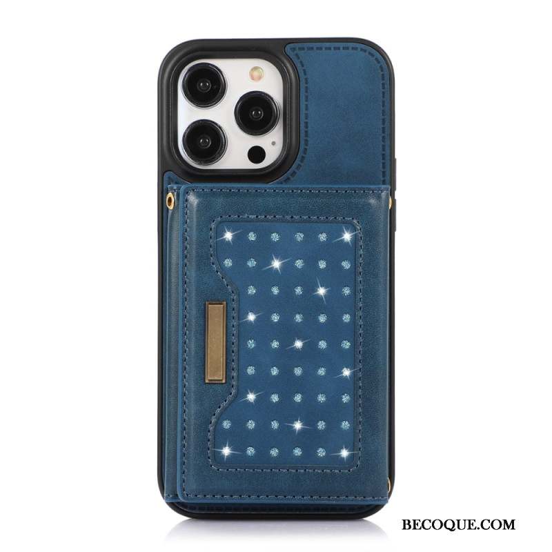 Coque iPhone 16 Pro Portefeuille et Technologie de Blocage RFID