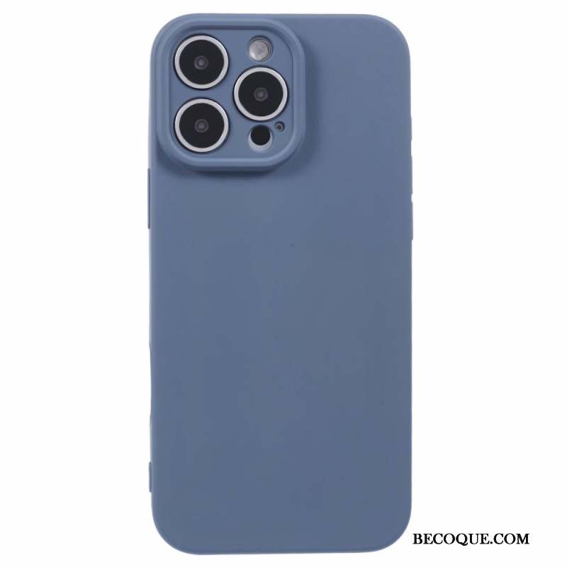 Coque iPhone 16 Pro Silicone avec Doublure en Fibre