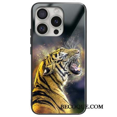 Coque iPhone 16 Pro Verre Trempé Tigre Rugissant