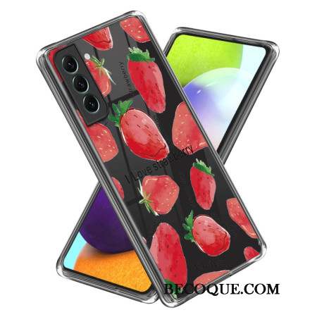 Coque à motif pour Samsung Galaxy S24 Plus Fraises