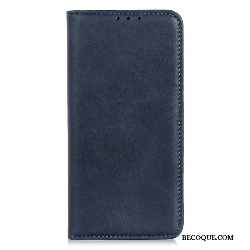 Flip Cover Motorola Edge 50 Texture Cuir