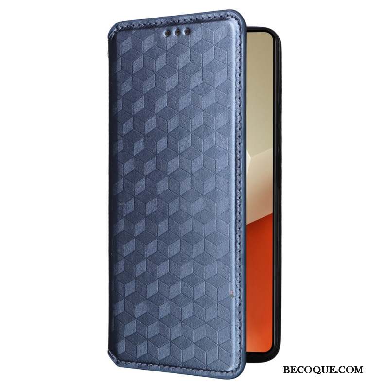 Flip Cover Xiaomi Redmi Note 13 5G Cubes 3D