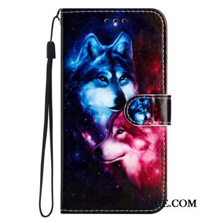 Housse Motorola Edge 50 Couple de Loups