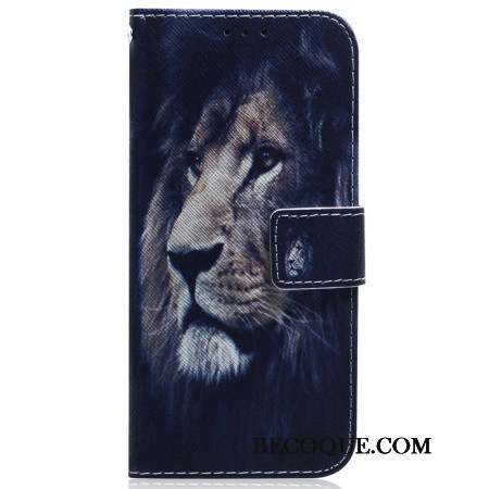 Housse Motorola Edge 50 Fusion Dreaming Lion