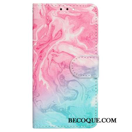 Housse Motorola Edge 50 Marbre Rose et Vert