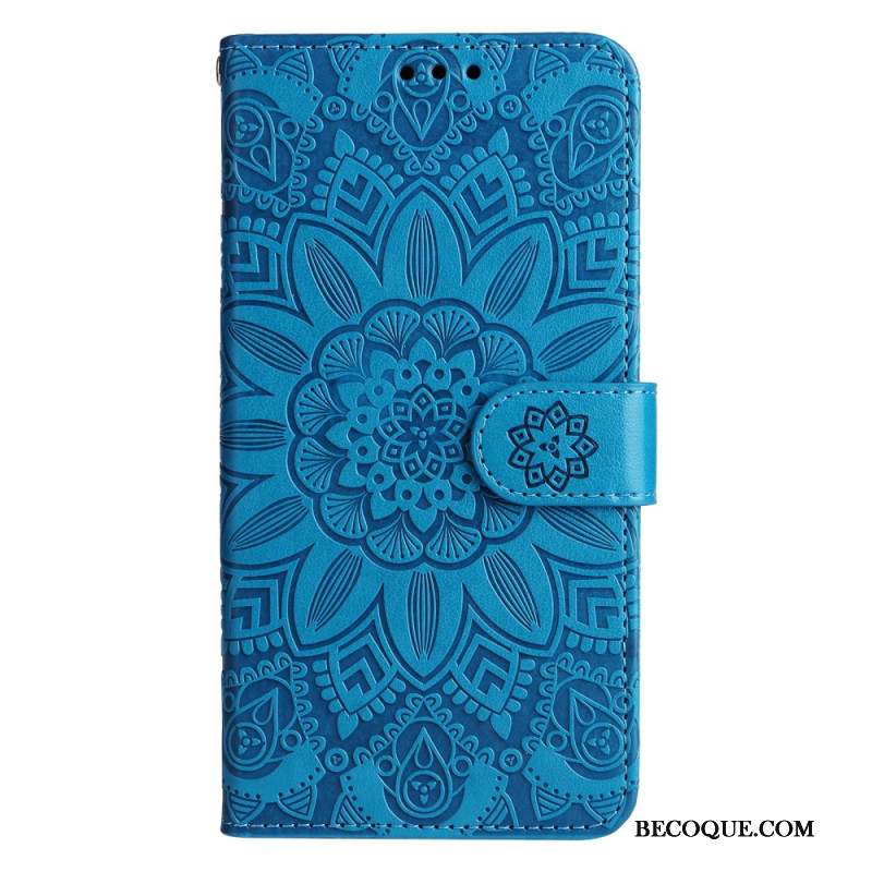 Housse Samsung Galaxy A15 5G Impression Mandala avec Lanière